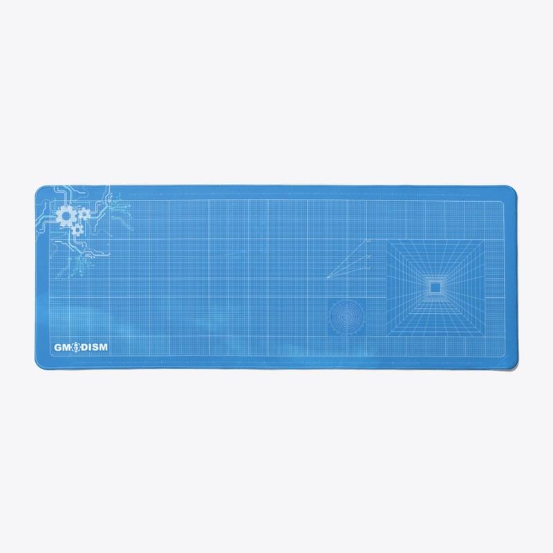 Blank Blueprint Style Deskmat